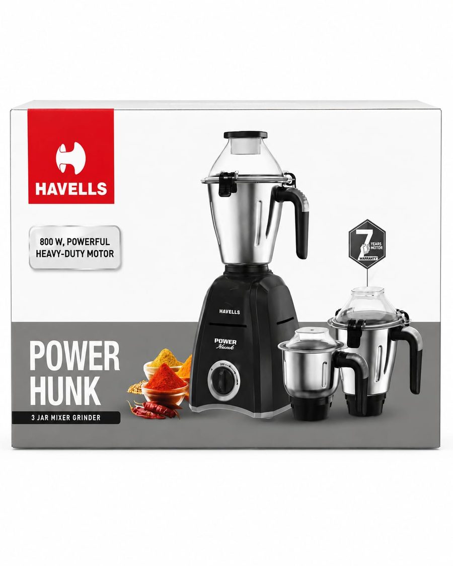 Havells Power Hunk 3 Jar Mixer Grinder