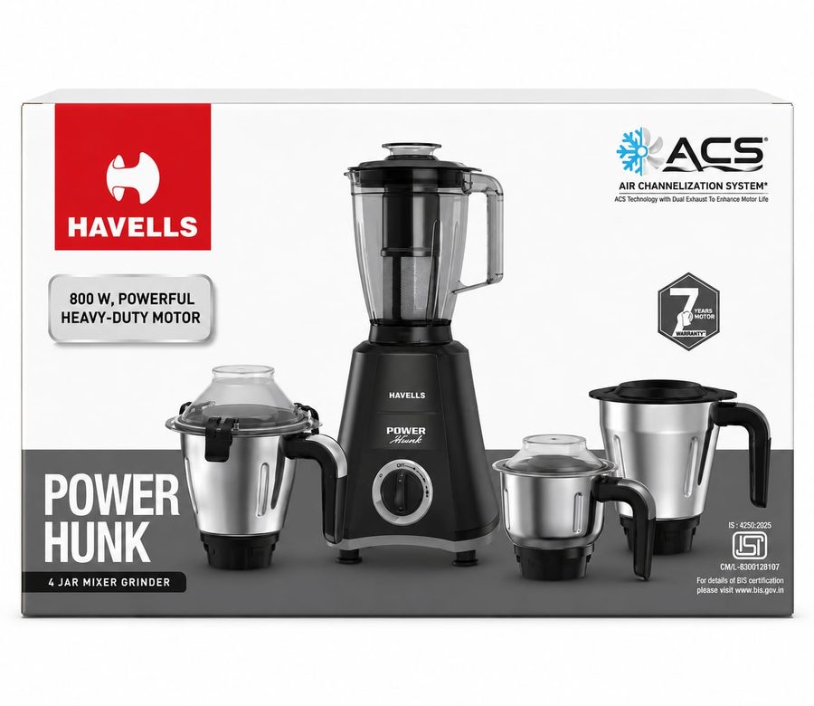 Havells Power Hunk 4 Jar Mixer Grinder